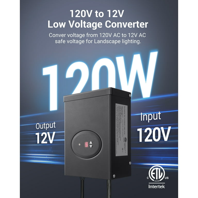 Dewenwils 300W Low Voltage Transformer With Countdown