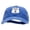 Royal, variant on US 6 Embroidered Unstructured Cotton Cap - Wine OSFM
