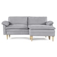 thumbnail image 2 of Sofá Cama Makora Remmy Gris Claro Velvet Memory Foam con Respaldo Reclinable, 2 of 8