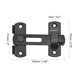 thumbnail image 2 of Uxcell 3.9" x 2.8" Pestillo de puerta, 2 piezas de pestillo de puerta grande de acero inoxidable para puerta y ventana, negro, 2 of 4