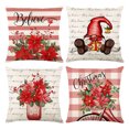 thumbnail image 1 of Christmas Pillow Covers 4pcs 18in Pillow Case for Sofa Car Christmas Decoration Gifts, 1 of 17