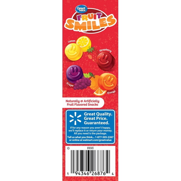 Fruit Smiles Snack 10 - Fruit snacks for supermarket retail