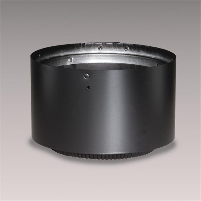 6 Inches Stove Adapter Double Wall Black Stovepipe