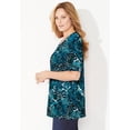 thumbnail image 3 of Catherines Women's Plus Size Suprema Short Sleeve V-Neck Tee, 3 of 6