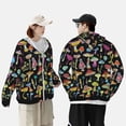thumbnail image 4 of Lsque Bright Mushrooms UPF 50+ Lightweight Sun Protection Men's Women's Long Sleeve Shirt, Hoodie Performance -XX-Large, 4 of 9