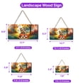 thumbnail image 5 of Hello Fall Yorkshire Terrier Football Welcome Autumn with Leaves Pumpkins Landscape Wood Sign Yorkie Dog Lover Gifts Hanging Wall Home Decor - 00012, 5 of 5