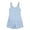 Blue, variant on Women's Striped Short Overalls,Sleeveless with Button Straps and Pockets