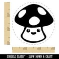 thumbnail image 2 of Cute Kawaii Toadstool Mushroom Self-Inking Rubber Stamp Ink Stamper - Pink Ink - Small 3/4 Inch, 2 of 7