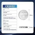 thumbnail image 2 of 2025 Latest Model 10PACK CR2032 Battery 3V Lithium Button Coin Cell Batteries, 2 of 5