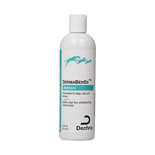 dechra dermabenss shampoo for dogs, cats & horses (12oz) gentle, soap