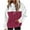 Wine1, variant on HAiming Womens Fleece Hoodies Color Block Hooded Sweatshirt Warm Soft Comfy Casual Long Sleeve Tops with Pocket