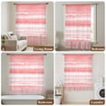 thumbnail image 5 of Pink Ombre Semi Sheer Curtains Drapes for Living Room, Bedroom, French Doors Window 108 Inches Long, Modern Abstract Art Farmhouse Rod Pocket Chiffon Curtain Drapery Voile Draperies Panel, 5 of 8