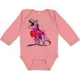 thumbnail image 3 of Inktastic Valentine's Day Graffiti T-Rex with Heart Shaped Candy Box Boys or Girls Long Sleeve Baby Bodysuit, 3 of 5