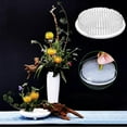 thumbnail image 1 of Rana de flores transparente con ventosa - Portaflores de plástico de 3 púas para ikebana, arreglos de jarrones, centros de mesa y manualidades, 1 of 9
