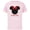 Soft Pink, variant on Disney Minnie Mouse Red Bow Icon Younger Sister Japanese- Short Sleeve Cotton T-Shirt for Adults - Customized-Black