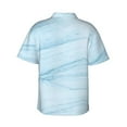 thumbnail image 3 of Easygdp Blue Marble Men's Hawaiian Shirts Print Lapel Short Sleeve for Beach, vacation, party, casual occasions - X-Large, 3 of 9