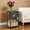 Misty Gray and Black, variant on LEDREM 3-Tier Side Table with Charging Station - End Table with 2 Outlets & 2 USB Ports, for Bedroom, Living Room, Rustic Brown and Black