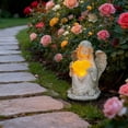 thumbnail image 3 of Solar Powered Angel With Beating Heart Motion Desktop Ornament For Home And Solar Angel Figurine For Indoor Use, 3 of 6
