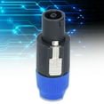 thumbnail image 1 of Loewten 4 Pole Speaker Plug, Twist Lock Audio Connector Chuck Stress Release For 6~15mm Wires For Power For Shells, 1 of 8