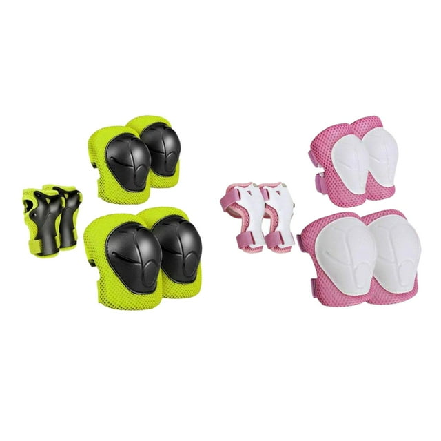 Almencla Protection pour Enfants Garde Trottinette Cyclisme Vélo Vert Rose