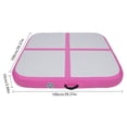 thumbnail image 3 of Miumaeov Inflatable Gymnastics Mat, Air Gymnastics Mat Training Mats Tumbling Track Air Mat for Home Use/ Training/ Yoga/Pool/ Cheerleading/ Water with Electric Air Pump (Pink), 3 of 12
