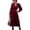Hot Pink, variant on Women's Smocked Lantern Sleeve Midi Dress 95% Polyester 5% Elastane Sheer Bodice and Stretch for Everyday Wear