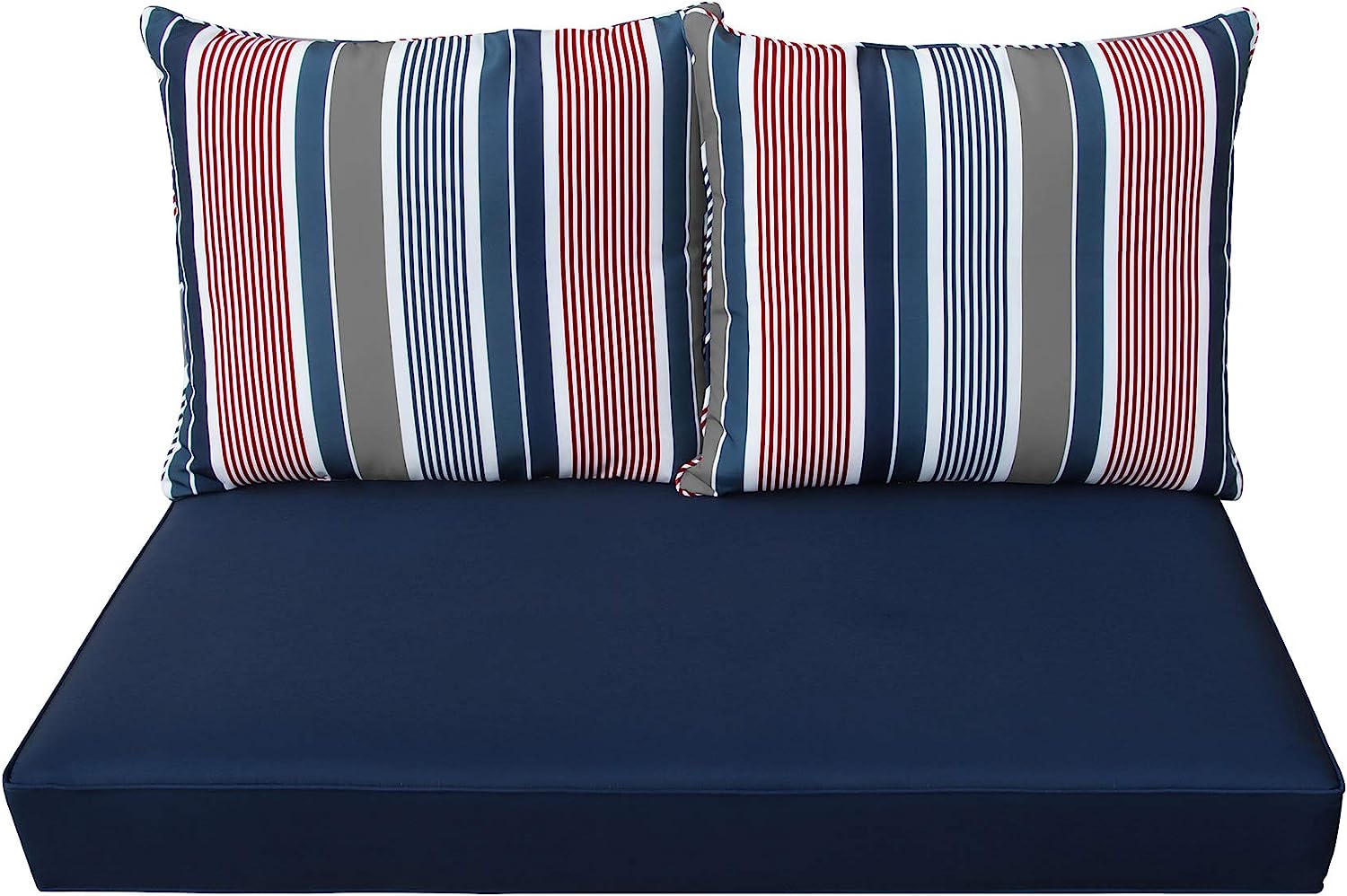 Meduofon Patio Furniture Cushions Comfort Deep Seat Glider Loveseat