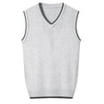 thumbnail image 3 of Jgppe Men's Knit Vest Sweater Soft Pullover V Neck Sleeveless Stretchy Lightweight Warm Tops, 3 of 3