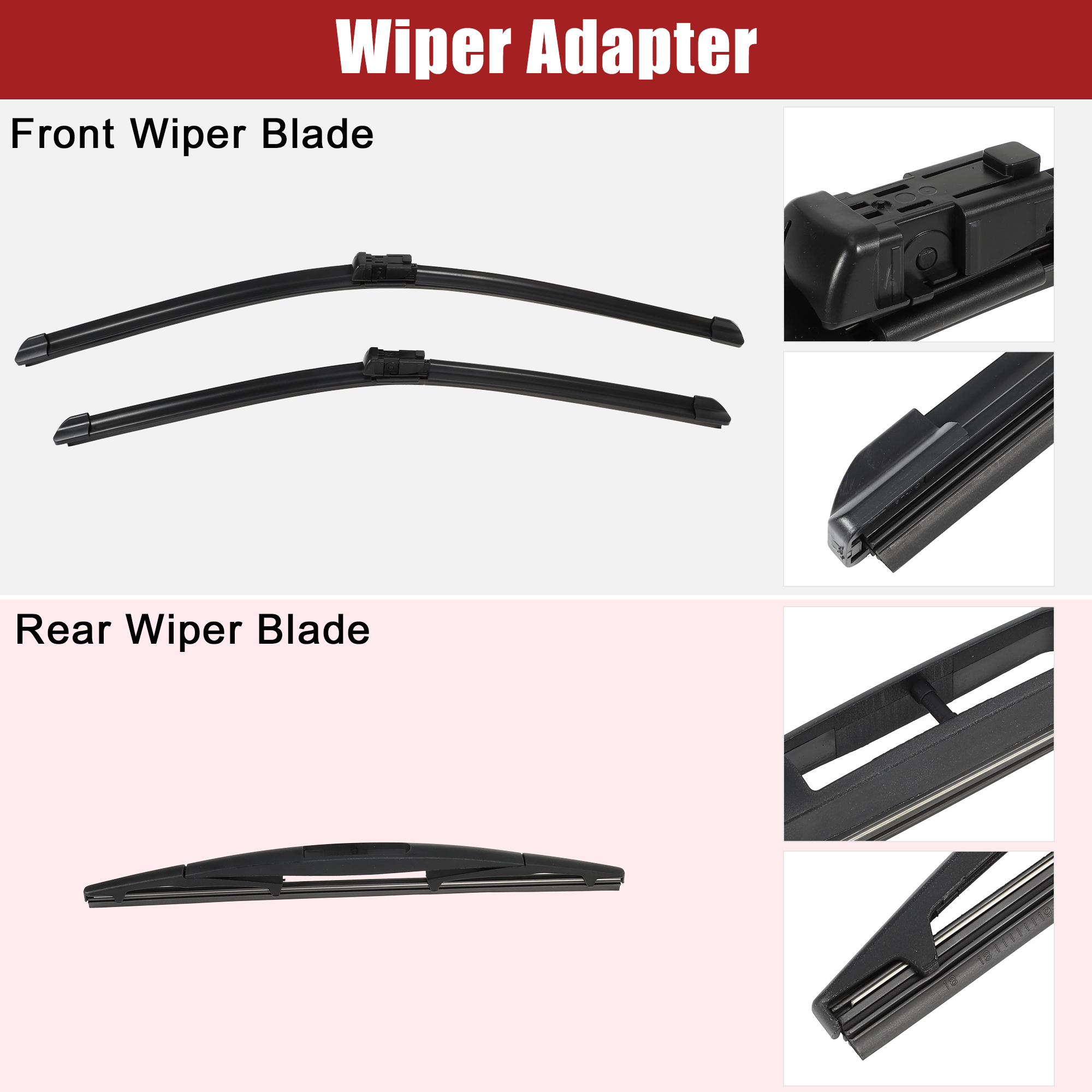 Unique Bargains 24 Inch 21 Inch 12 Inch Windshield Wiper Blade Set for Buick Enclave 2008