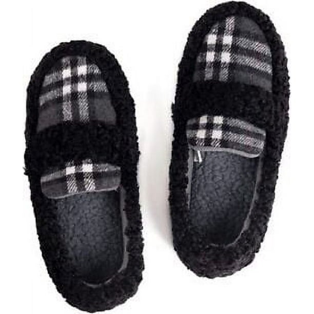 【THE MOZZ】Cozy Slippers Zizor Women's Warm Fuzzy Plaid Slippers Cozy Slippers for
