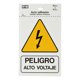 thumbnail image 1 of Letrero Peligro Alto Voltaje Hyko Amarillo 12.7X17.7Cm, 1 of 3