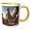 Yellow/White, variant on 3drose, Androids, Robots, Huge Installation of the Martian Base Digital Art, 11oz Two-tone Green Mug