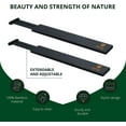 thumbnail image 6 of Royal Craft Wood Expandable Bamboo Drawer Dividers 4-Pack – Adjustable Storage Organizer Separators for Kitchen, Dresser, Bedroom, Bathroom, Cabinet & Office Drawers (17–22", Black), 6 of 6