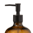 thumbnail image 2 of Bouclair Brown Amber Glass Soap Dispenser, 2 of 2