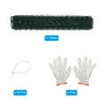 thumbnail image 3 of Uxcell 197"x12" Chicken Wire Mesh 0.6 Inch Hexagonal Coated Chicken Wire Fencing with Zip Ties and Gloves, 3 of 6