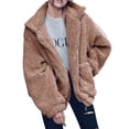 thumbnail image 1 of Abrigo PRETTYGARDEN Talla XL Caqui de Forro Polar Sherpa con Pelo Sintético, 1 of 8