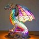 thumbnail image 1 of Animal Table Lamp Series Stained Glass Stained Night Light Retro Desk Lamps, 1 of 5