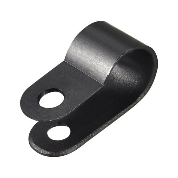 100pcs Nylon R-type Cable Clamp Organizer Cord Clips for Wire Management 10.4mm