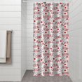 thumbnail image 2 of Baseball Word Pattern Shower Curtain 36"x72" ,Bathroom Decorative Shower Curtains Set with 12 Hooks,Modern Waterproof Washable Shower Curtain, 2 of 6