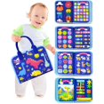 thumbnail image 1 of Juguete Montessori Busy Board Walenty para niños pequeños de 1 a 4 años con 24 actividades, 1 of 6