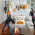 thumbnail image 4 of sruoe Halloween Pillow Case, Pumpkin Pillows Cover, Fall Pillow, Indoor Halloween Decor, Cute Ghost Spooky Halloween Throw Pillow Covers, Comfort Washable Horror Pillow Covers for Autumn, 4 of 6