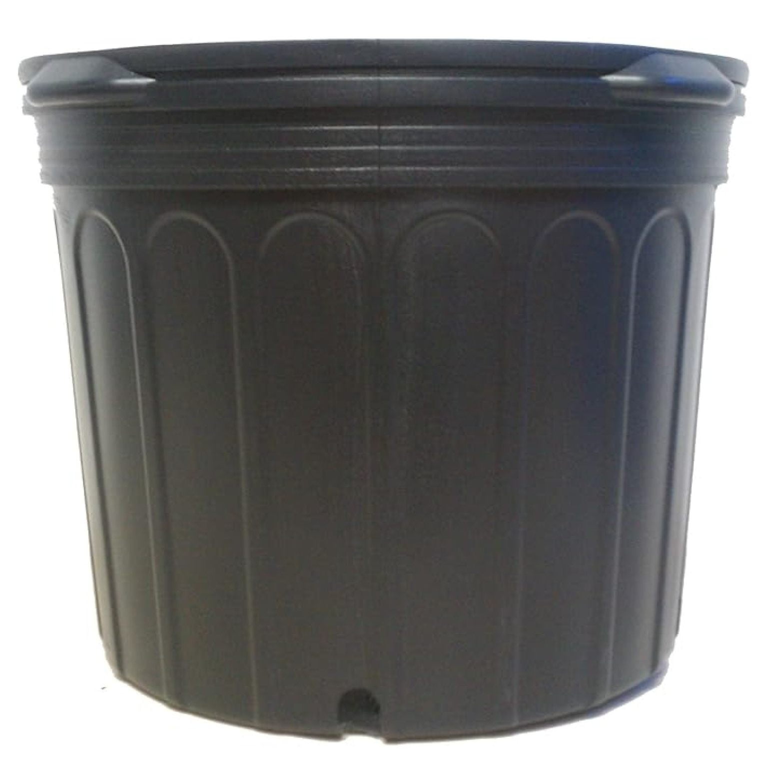 Nursery Pots 7 Gallon (6 Pack) - 5.8 Gallon Capacity Plastic Plant Pots - Blow Molded Trade Pots for Indoor/Outdoor Gardening - 13.75" Dia x 11.5" H