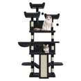 thumbnail image 2 of Cat Tree Tower Multi-Level with Sisal Scratching Post Cat House Furniture Heavy Duty Cat Tower with Condo Plush Perches Sisal Scratching Posts Hammocks Basket Dangling Ball Platform, 2 of 9