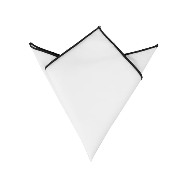INSPIRE CHIC Men's Pocket Square Cotton Handkerchiefs for Suits Jacket Black One Size