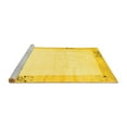 thumbnail image 2 of Ahgly Company Machine Washable Indoor Rectangle Solid Yellow Modern Area Rugs, 6' x 9', 2 of 4