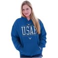 thumbnail image 4 of US Air Force Excellence Bald Eagle Hoodie Sweatshirt Women Men Brisco Brands M, 4 of 6
