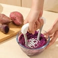thumbnail image 3 of Manual Portable Potato Masher Plastic Pressed Smasher for Babies Food, Fruit, Banana, Baking Kitchen Gadgets and Accessories, 3 of 6