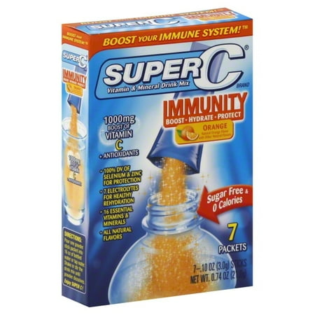 Super C IMMUNITY Packets Orange 7 Each