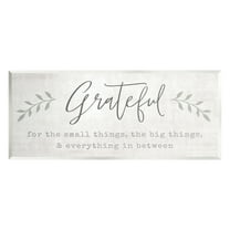 Stupell Industries Uplifting Gratitude Phrase Botanical Sprig Typography Graphic Art Unframed Art Print Wall Art, Design by Natalie Carpentieri