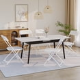 thumbnail image 4 of CEZ Folding Chair Set of 10, Indoor Outdoor White Plastic Folding Chair for Party Home Events Office Wedding, 4 of 9